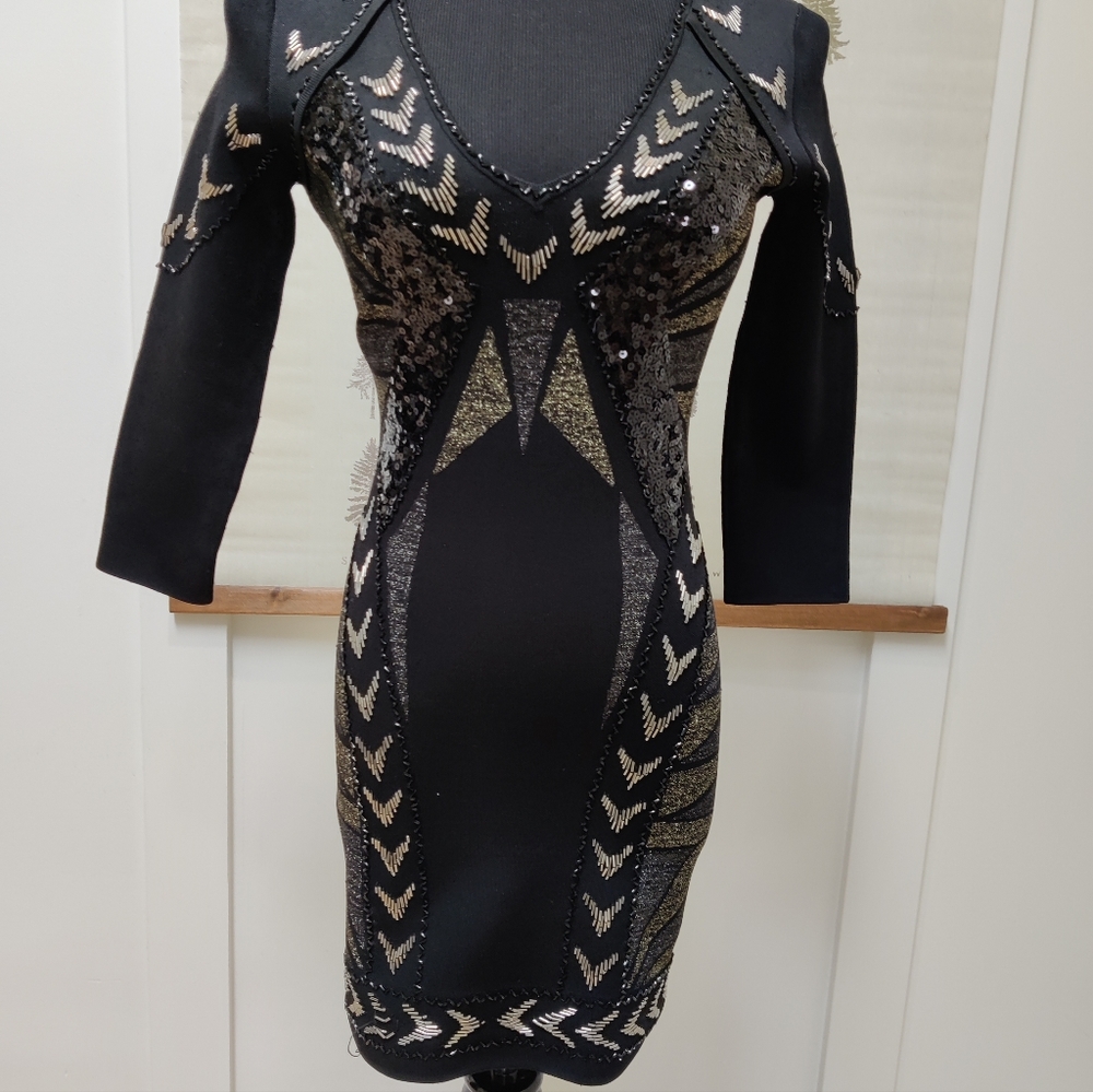 Beaded Bodycon Dress Marciano - Small - Picture 2 of 12